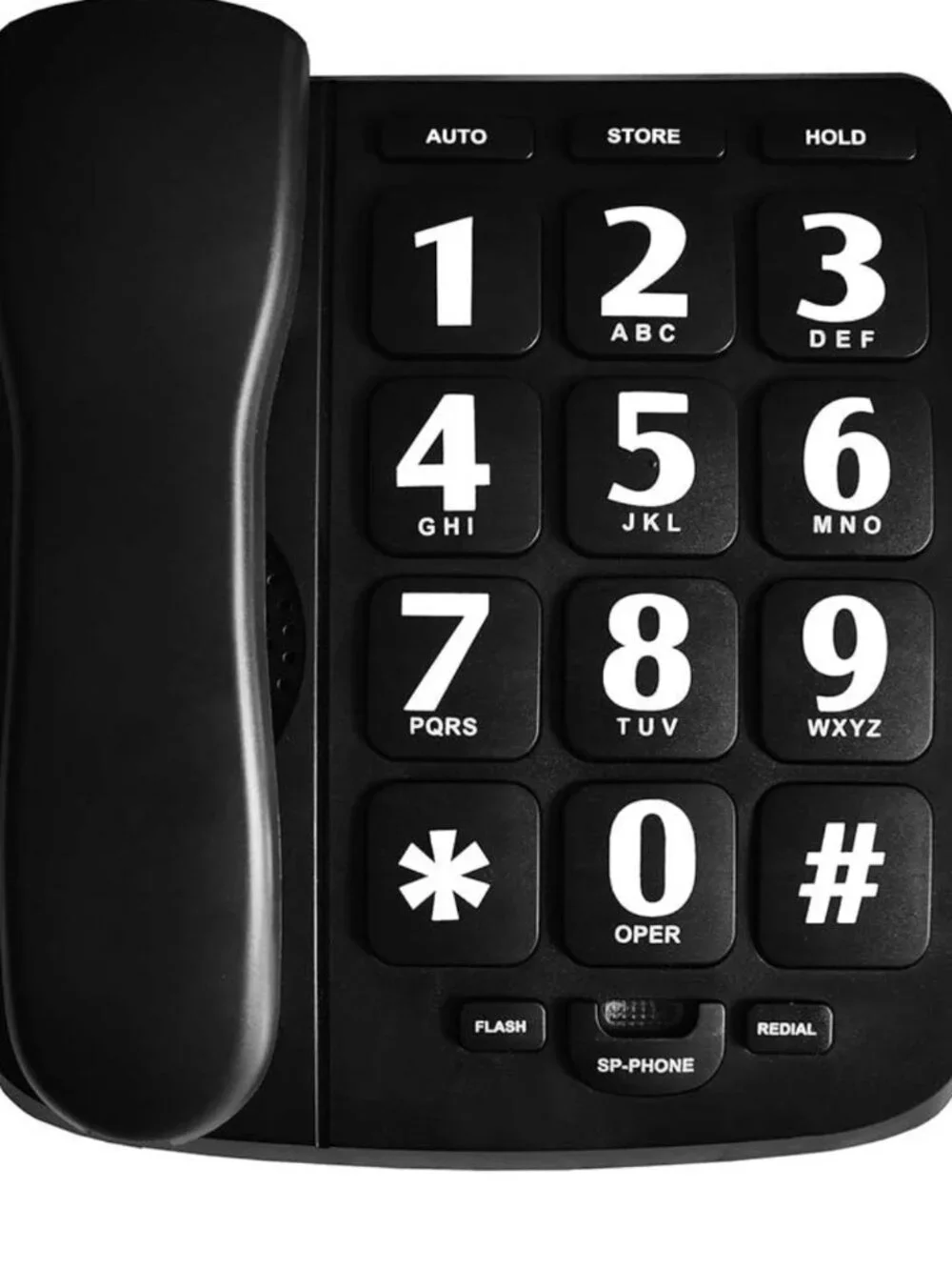 Big Button Phone for Elderly, HePesTer P-02 Amplified Corded Phone for Hearing I